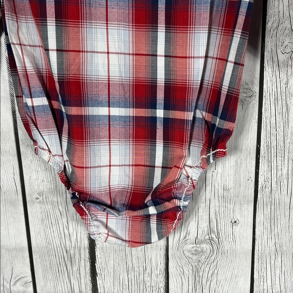 Pintlar plaid western bodysuit size 12M - Picture 9 of 10